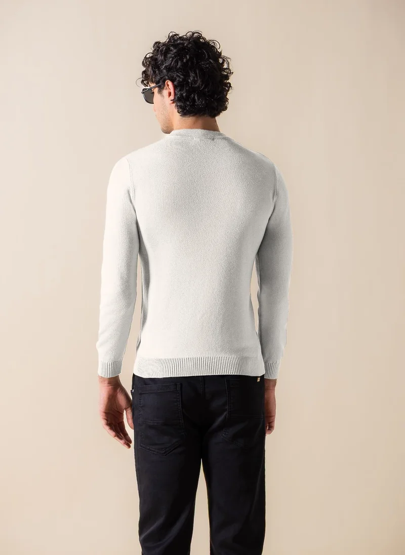 SHAPES KNITTED SLIM SWEATER
