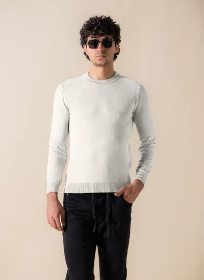 SHAPES KNITTED SLIM SWEATER