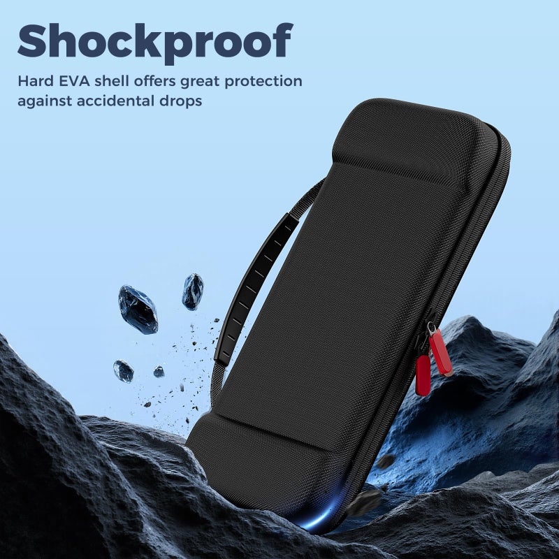 ProCase Carrying Case for Nintendo Switch 2 (2025) with 24 Game Card Slots, Hard Portable Travel Case Storage Bag Protective Pouch for 2025 Nintendo Switch 2 Console & Accessories -Black - Image 5