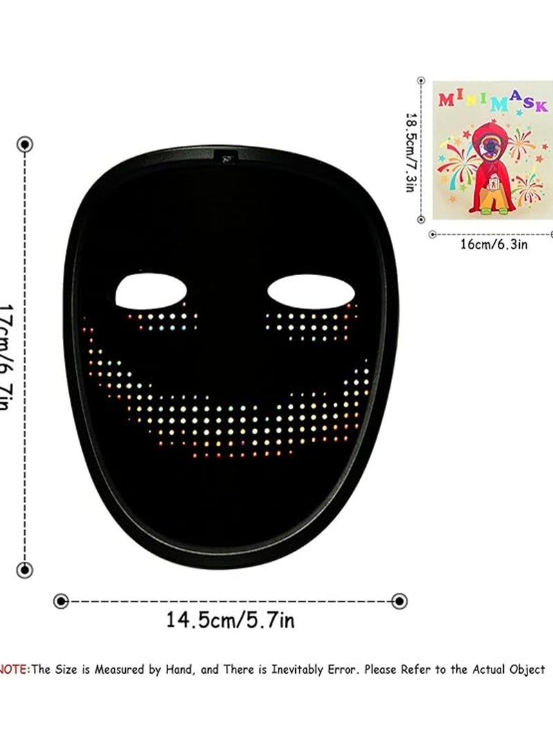 New Children'S Mask Led Luminous Sensor Gesture Changing Face Mask, Holiday Props Party Dance Gift, For Men, Women And Children - Image 3