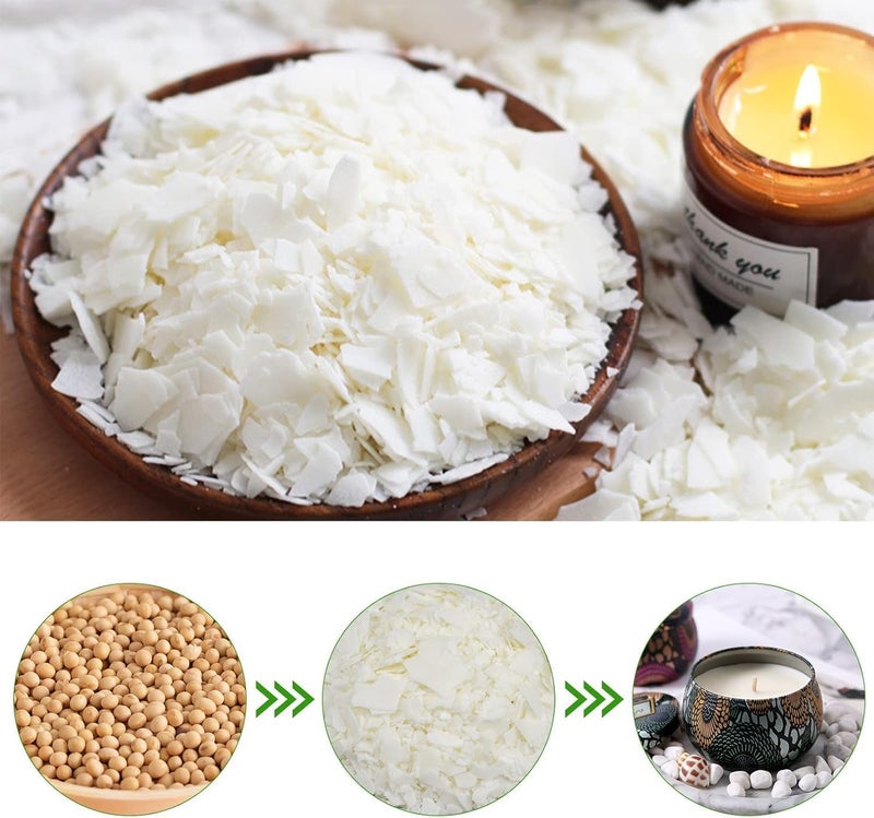 ProKart Premium Soy Wax Flakes for Candle Making SOYA Wax 100 Pure and Natural Candle Wax for Making Pure Candle 4kg White Soy Wax Flakes - Image 3