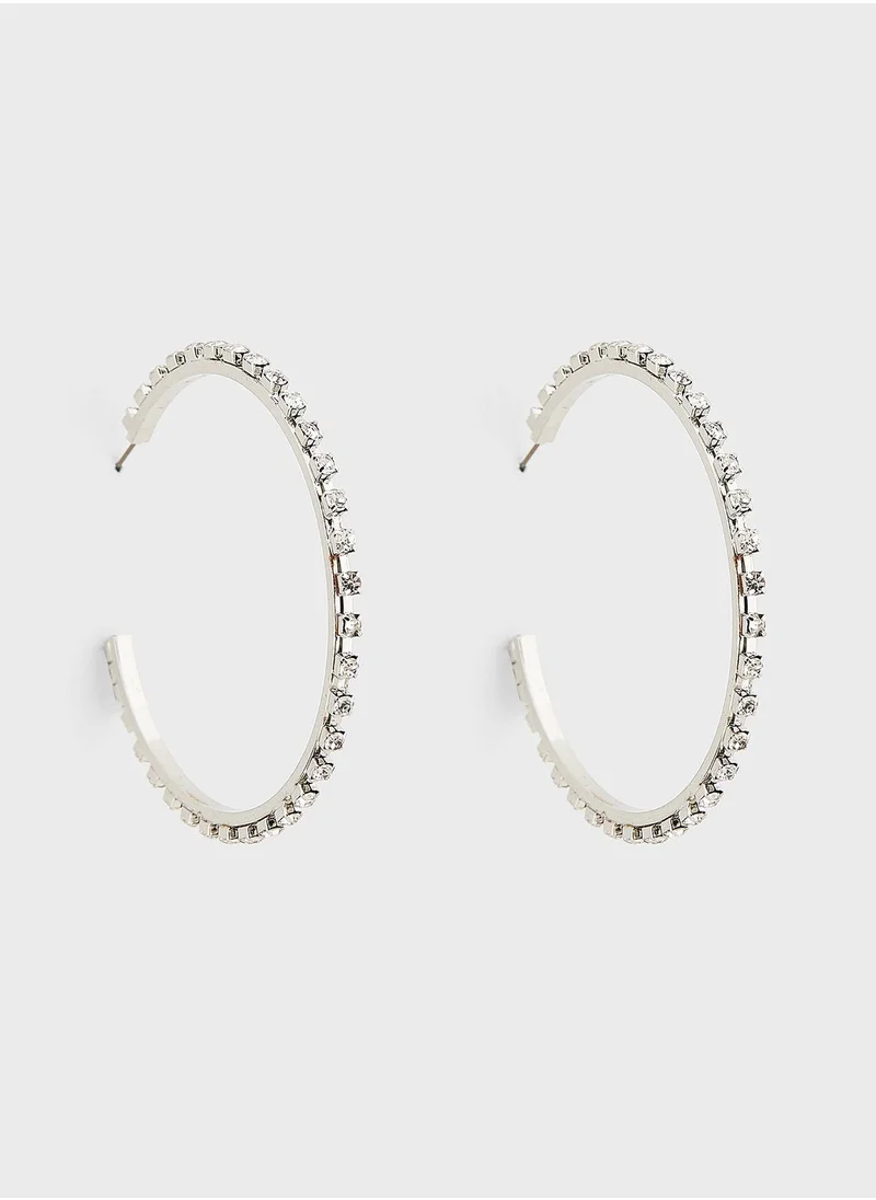 MANGO Nurias Hoop Earrings