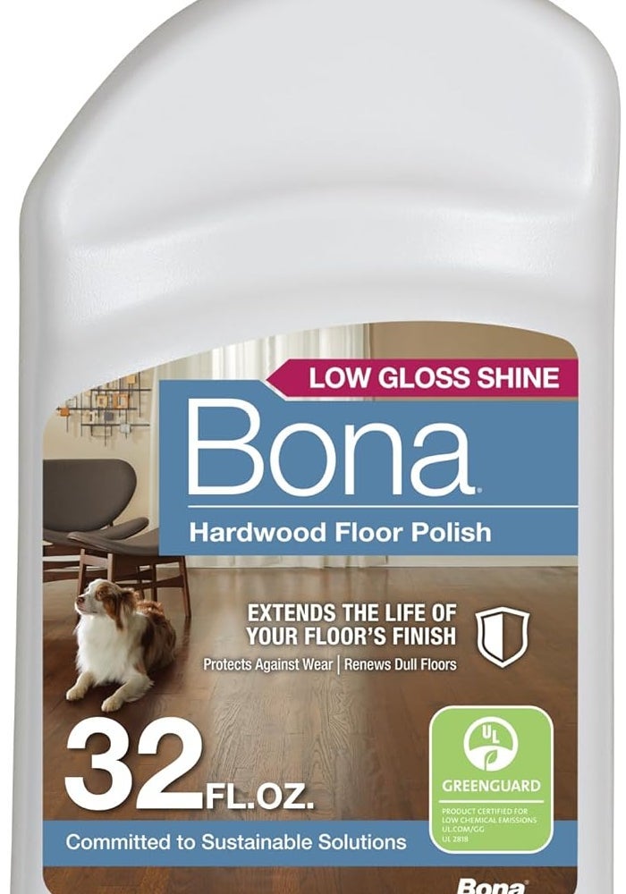 Bona Hardwood Floor Polish - Low Gloss, 32 oz. Liquid Cleaner - Image 1