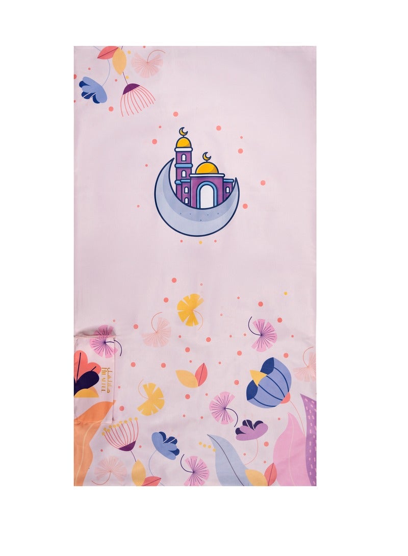 Hilalful HilalFul Salah On The Go Polyester Prayer Mat - Floating Mosque | Muslim Praying Rug for Kids/Children | Water Resistant | Anti-Slip | Islamic Gift for Eid, Ramadan | For Travel | Lightweight  - Image 2