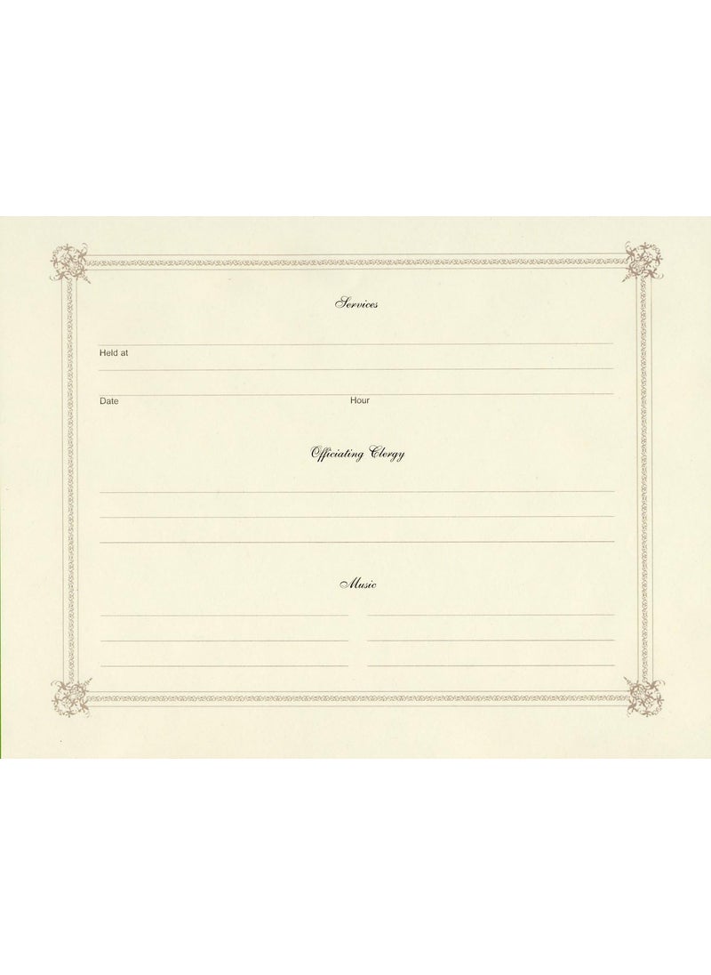 BookFactory BookFactory Funeral Guest Book A Celebration of Life  Imitation Leather Memorial BookMemorial Guest Book 48 Page  8 78 x 7 Red Section Sewn Hardbound LOG04897CSLRT64FuneralREGFX  - Image 4