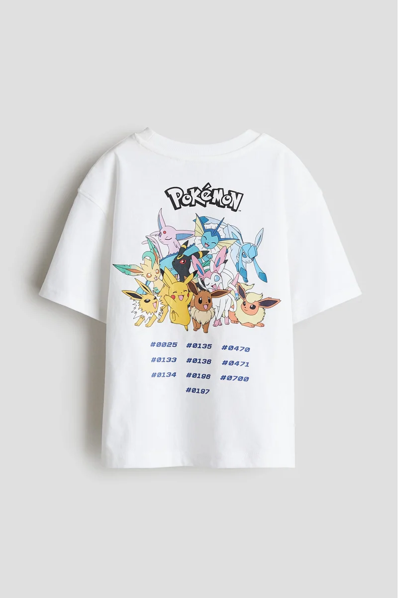 اتش اند ام Printed oversized T-shirt