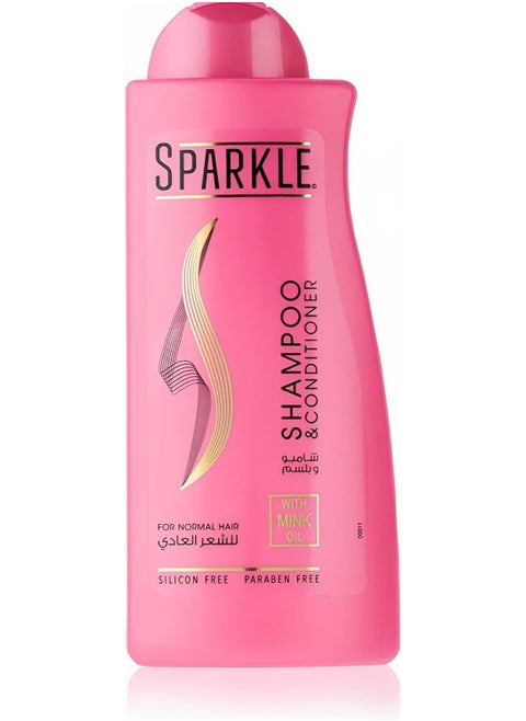 Sparkle Shampoo & Conditioner With Mink Oil For Normal Hair 600ML
