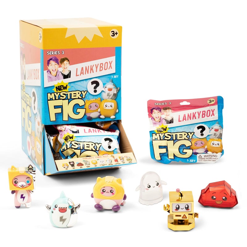 LankyBox Mini Mystery Figures - Party Pack 24-Pack â€“ Series 3, Collectible Mini Figures, Glow-in-The Dark Editions, Officially Licensed Merch - Image 1