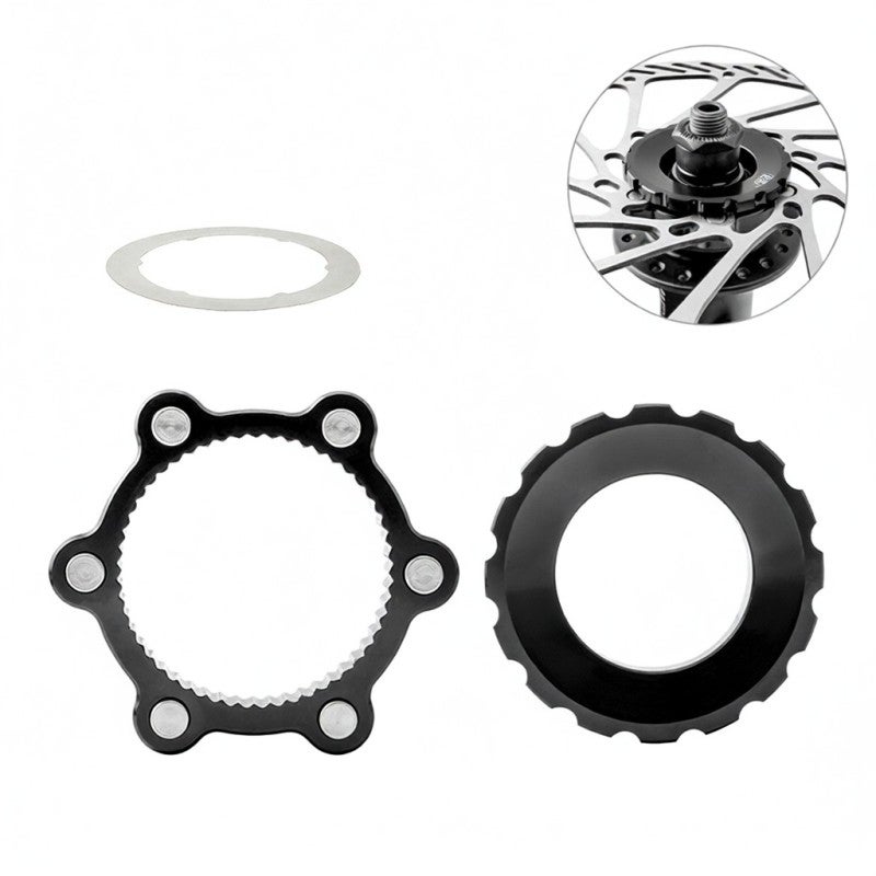 MUQZI Bike 6-Bolt Rotor Adapter Bicycle 6 Hole Hub Brake Disc Conversion Base Adapter - Image 1