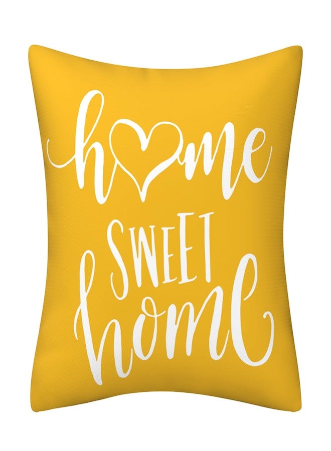 Drmstow Yellow Pillow Covers 18x18 Set of 4 Modern Decorative Geometric Outdoor Sofa Throw Pillow Cushion Covers Case for Couch Living Room Bedroom Patio Furniture Indoors Home Decor - Image 2