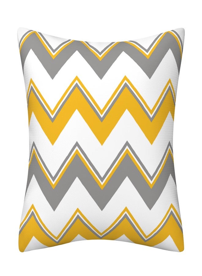 Drmstow Yellow Pillow Covers 18x18 Set of 4 Modern Decorative Geometric Outdoor Sofa Throw Pillow Cushion Covers Case for Couch Living Room Bedroom Patio Furniture Indoors Home Decor - Image 4