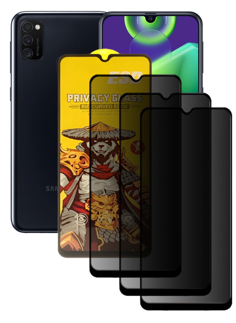 ESD 3 Pieces Tempered Dustproof Privacy Glass Screen Protector Compatible For Samsung Galaxy M21 - Image 1