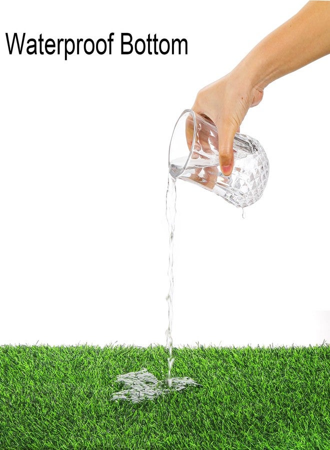 Fasmov 4 Pack Artificial Grass Guinea Pig Pee Pads, 15.7 × 23.6 Inch Fake Grass Rug Rabbit Grass Mat Dog Grass Pee Pads Artificial Turf Pet Grass Mat, Reusable Puppy Training Turf Mat - Image 5