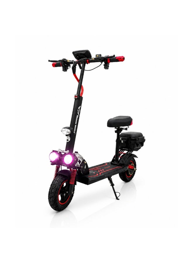 Rohan Wings KT-5D Electric Scooter with 1800W Brushless Motor, 48V 13Ah Lithium Battery, 10.5 Inch Solid Tyres, Dual Suspension, Up to 60 km/h Speed - Image 1