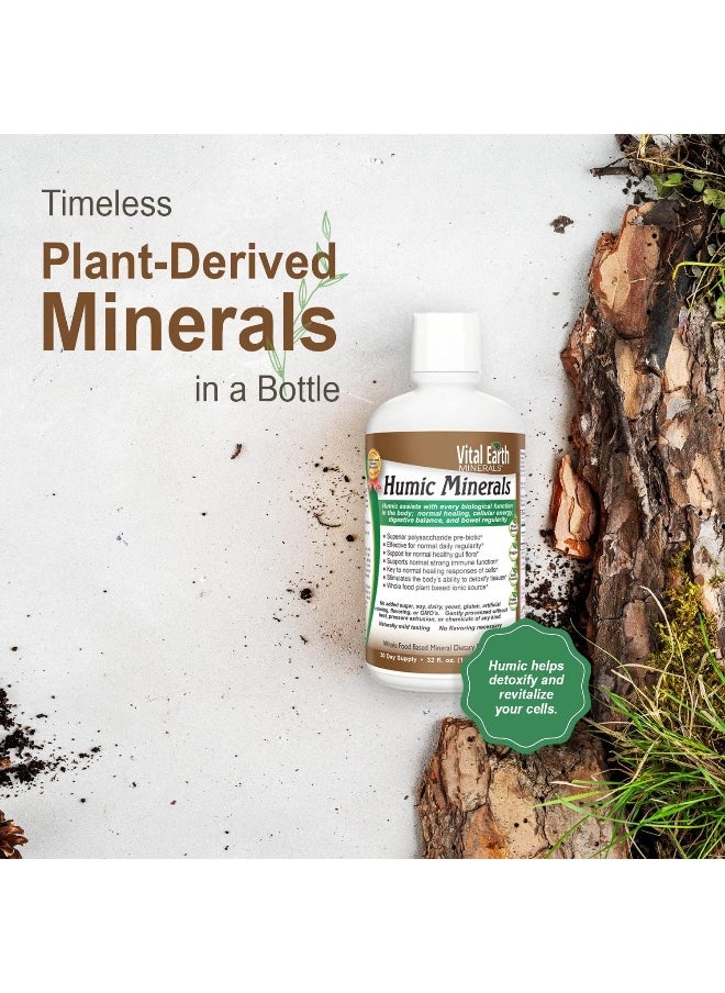Vital Earth Minerals Vital Earth Humic Minerals - 70+ Trace Minerals with Naturally Occurring Fulvic Acid, Alkalizing Liquid Mineral Supplement for Ionic Detox, Digestive Support, Energy & Balance, 32 Fl Oz  - Image 3