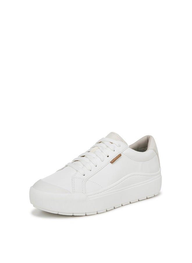 Dr.Scholl's SHOES Dr. Scholl's Shoes Womens Time Off Platform Slip On Fashion Sneaker,White Smooth, 40.5 EU - Image 1