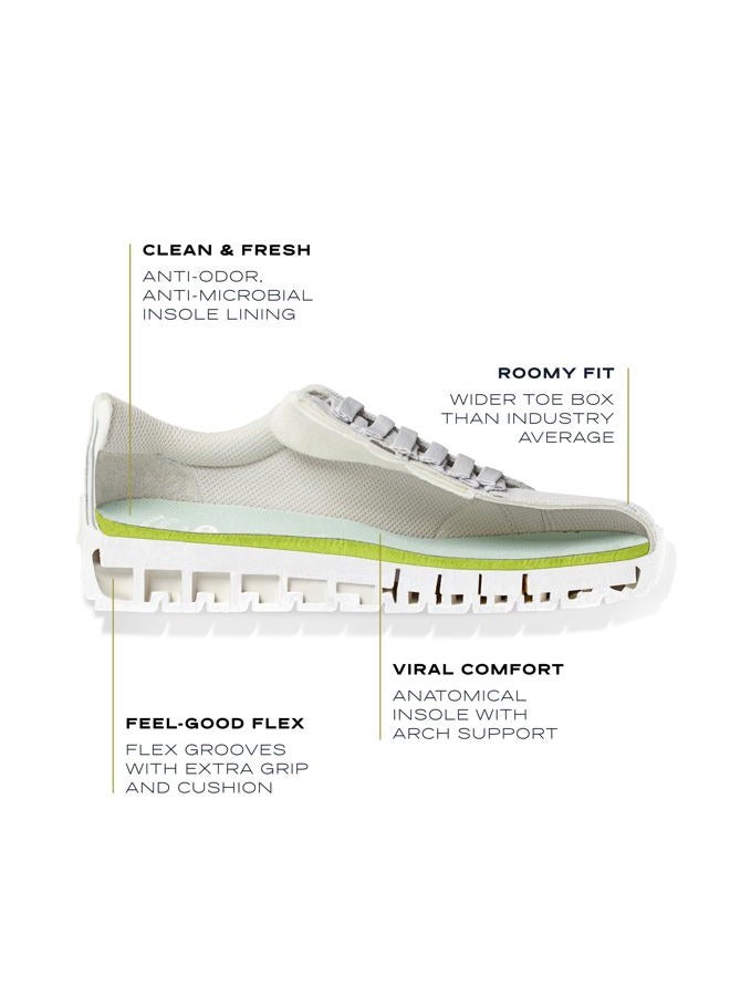 Dr.Scholl's SHOES Dr. Scholl's Shoes Womens Time Off Platform Slip On Fashion Sneaker,White Smooth, 40.5 EU - Image 2