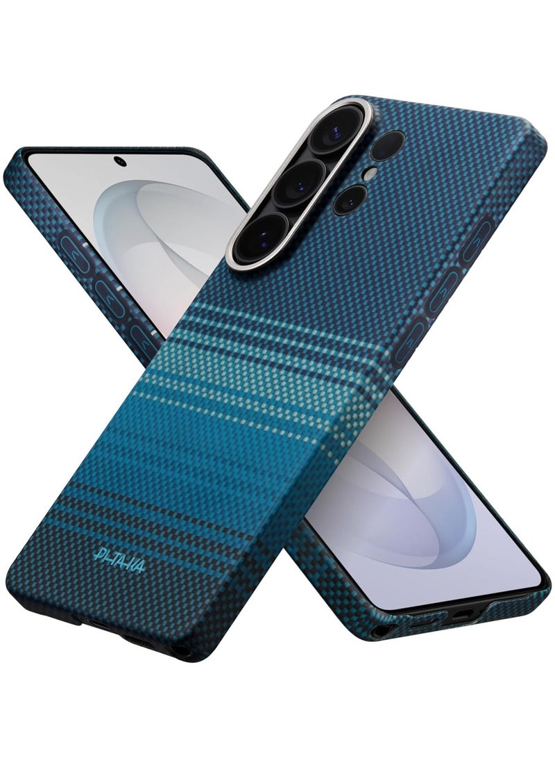 بيتاكا حافظة MagSafe لهاتف Samsung Galaxy S26 Ultra، غطاء تكتل أريس المنسوج، فائقة النحافة، حافة مرتفعة للكاميرا، ملمس منسوج، حماية من السقوط والتلف، غطاء خلفي متين - شروق القمر - Image 1