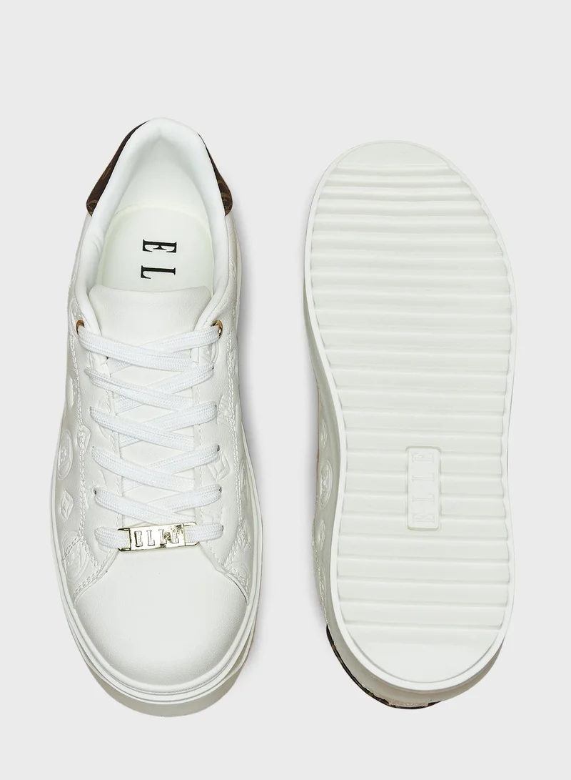 ايل Lace Up Low Top Sneakers