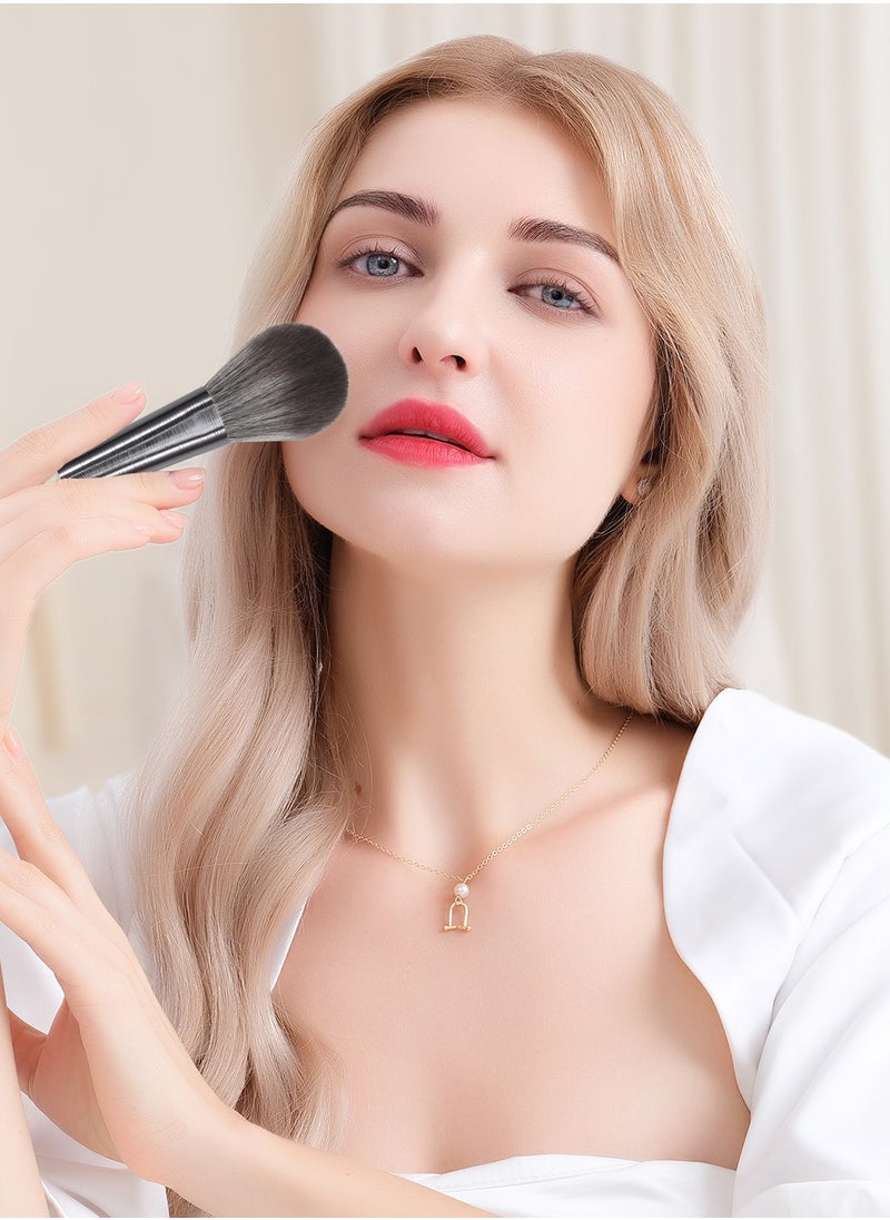 DUcare Makeup Brushes 10 Pcs DUcare Makeup Foundation Kabuki Brush with case for Powder Eyeshadow Liquid Cream  - Image 3