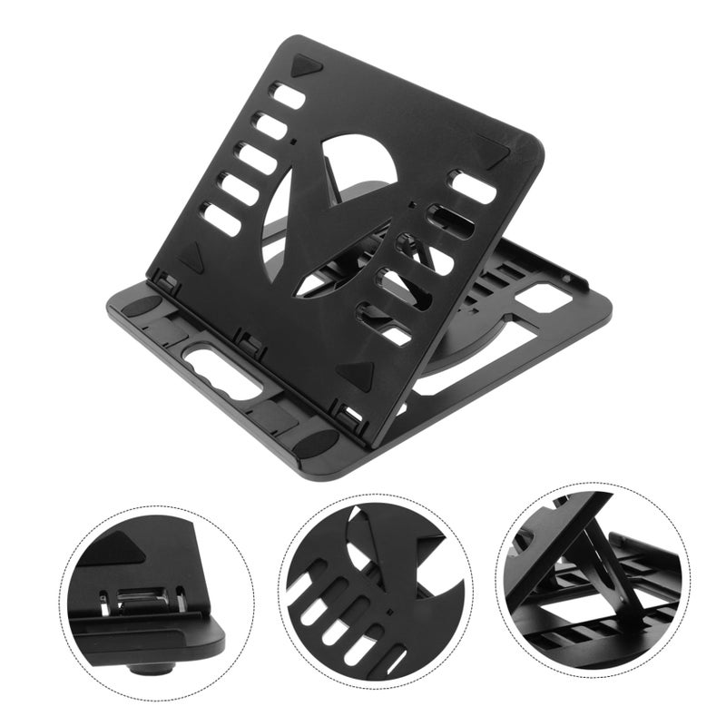 Black Tablet Stand Cooling Holder Heat Dissipation Folding Bracket 27 5X25 5CM - Image 4