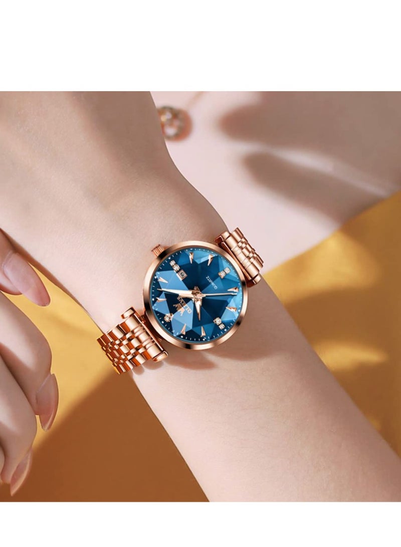 أوليفز ساعات نسائية كوارتز ستانلس ستيل مقاومة للماء ساعة انالوج 5536 - Image 2