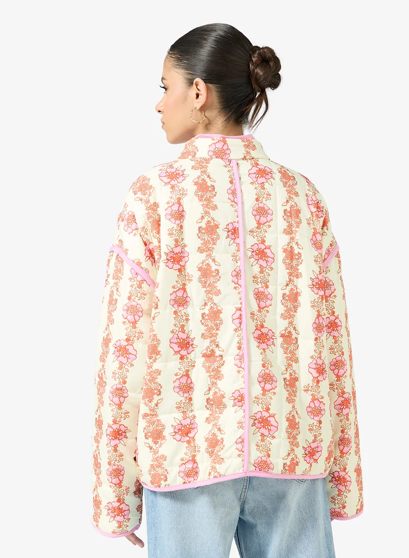 Ginger Ditsy Floral Quilted Jacket