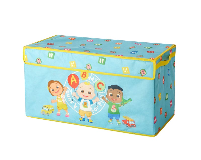 Idea Nuova Idea Nuova Cocomelon Collapsible Childrens Toy Storage Trunk Durable with Lid 