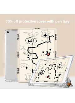 Generic 2024 Matepad11 Triple Fold 11.5s Protective Cover Air Transparent V8 Airbag Pro10.89 Flat X8pro-Color:[ 70% Off Pen Slot-Kick Puppy]-Applicable Models:For Huawei MatePad 11 (2021 Models)  - Image 5