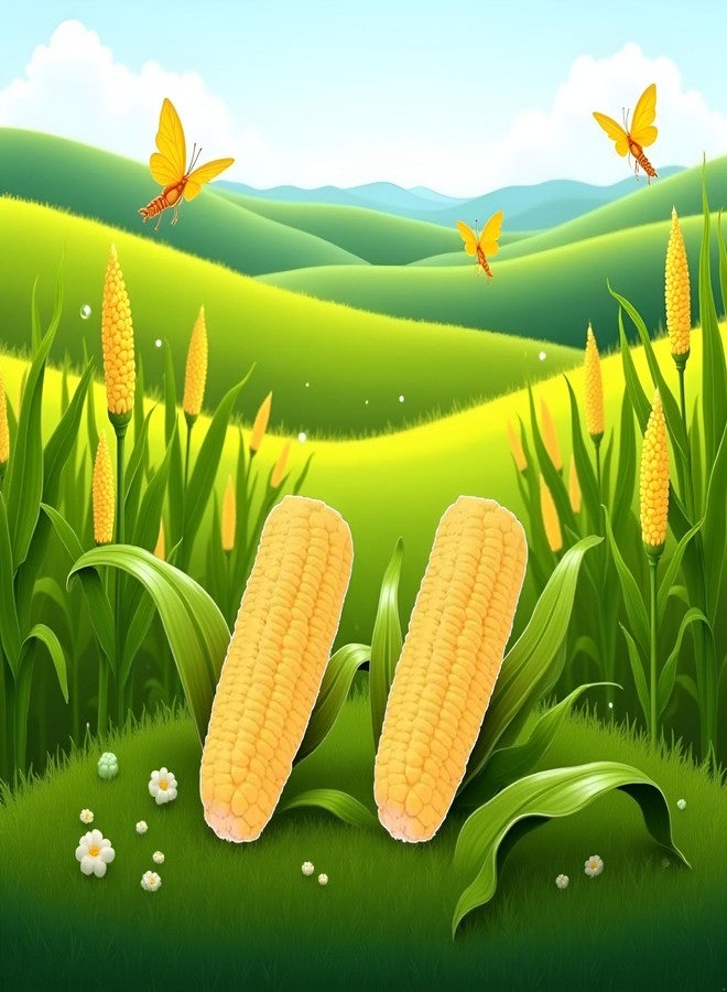 BWESOO 2Pcs Pet Dog Puppy Latex Corn Shape Squeaky Bite-Resistant Interactive Play Chew Toy Pet Supplies Dog Toy Corn, Toys Aggressive Chewers for Small/Medium/Large - Image 3