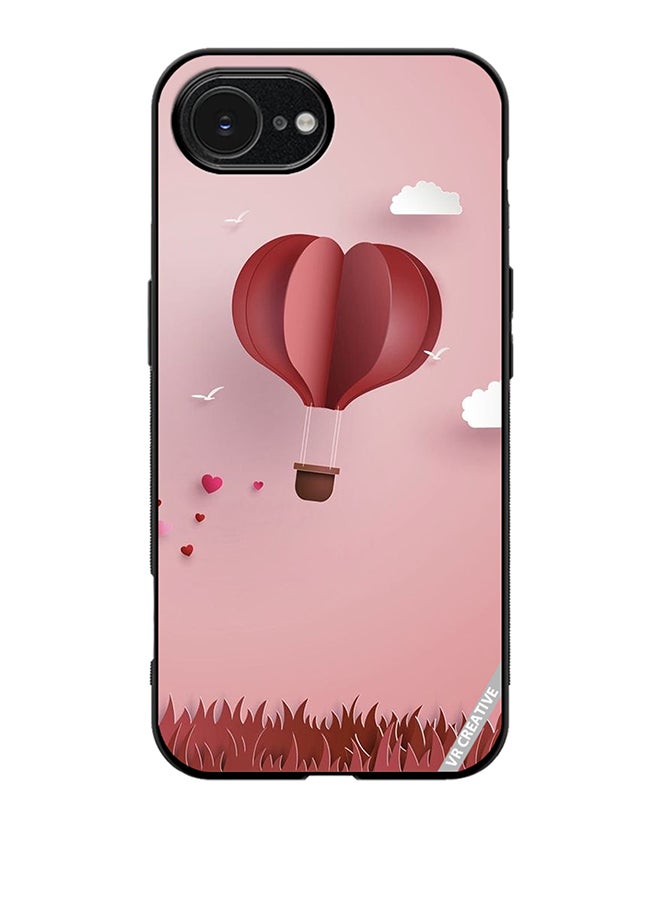 VR CREATIVE Protective Case Cover For Apple iPhone 16e Paper Hot Air Balloon Design Multicolour