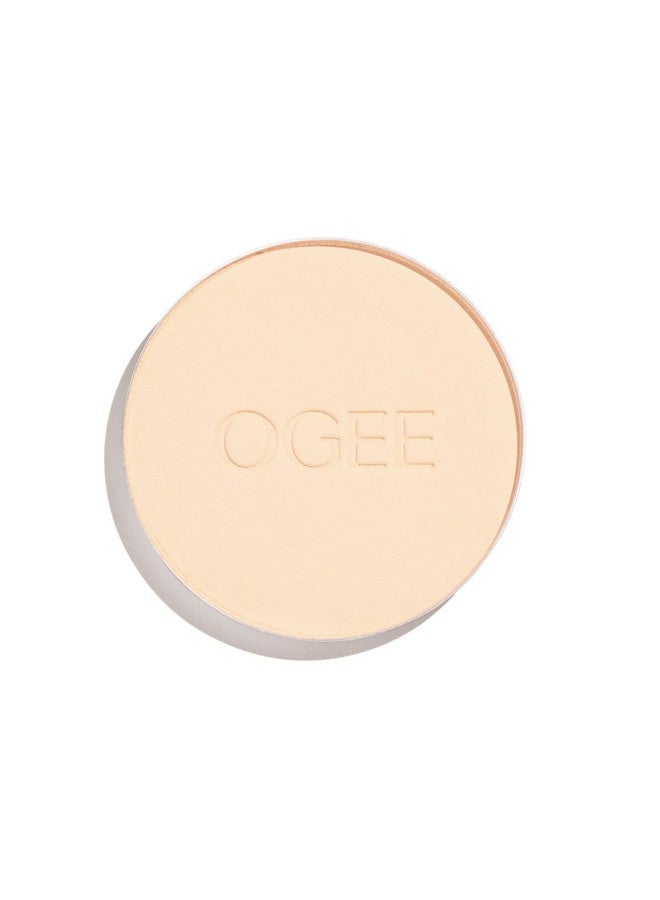 أوجي بودرة تثبيت المكياج Ogee Sculpted Skin-Perfecting - Dune - مجموعة كاملة (علبة وإعادة تعبئة) - بودرة أساس خفيفة الوزن مصنوعة من 70% مكونات عضوية - Image 1