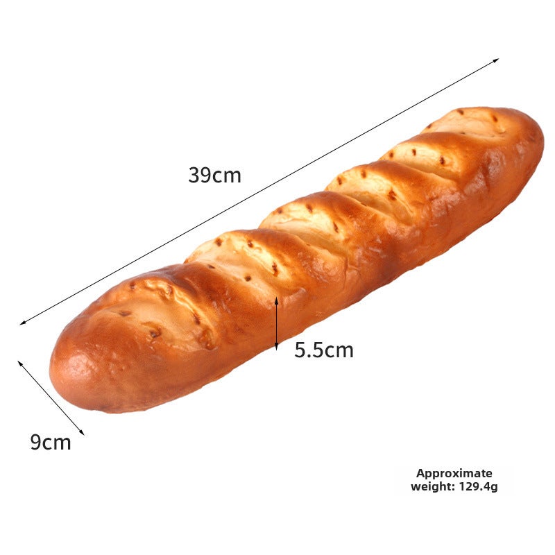 Realistic Caterpillar Bread Cake Model Red Bean Long Bread 