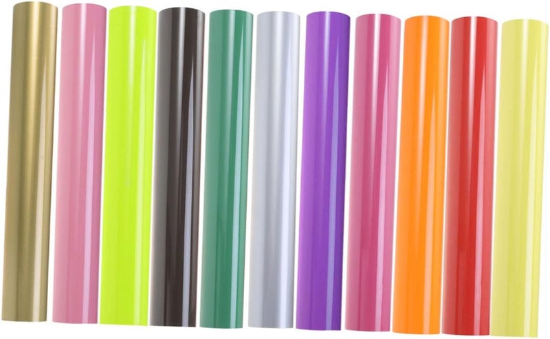 Gadpiparty 10 Rolls Pu Heat Transfer Vinyl 2meters Film for T-Shirt Decorations Light Transfer Vinyl Roll - Image 2