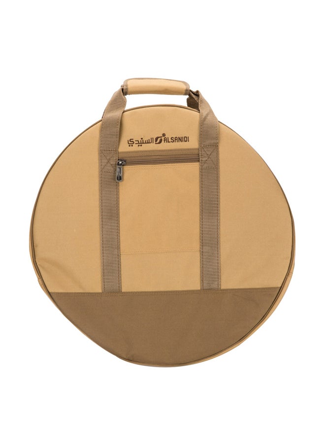 AL SANIDI AL SANIDI, Two-tiered dishware bag for trips, Kaki, Size 42*42*6.5Cm  - Image 1