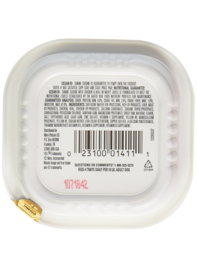 Cesar Pet Food Cesar Canine Cuisine Wet Dog Food with Chicken and Veal In Meaty Juices, 3.5 oz - Image 2