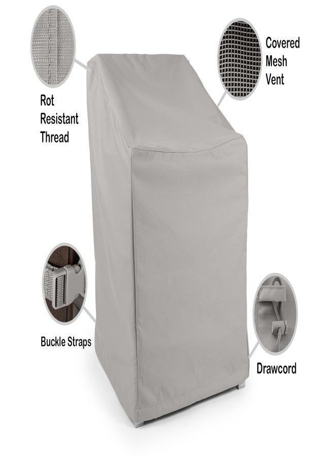 Covermates Classic Outdoor Chair Cover - Heavy-Duty 12-Gauge Vinyl Patio Chair Protector, Weather-Resistant, Elastic Hem, Fits Most Garden & Deck Chairs, 26W x 34D x 35H - Set of 2, Green - Image 5
