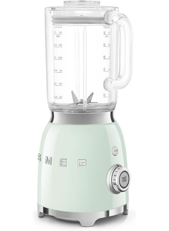 Smeg BLF03PGUK, Retro 50's Style Jug Blender with Stainless Steel Blades, 4 Speed Settings and 3 Pre-set Programs, 1.5 Litre, 800W, Pastel Green, 1 Year Warranty 1.5 L 800 W BLF03PGUK pastel green - Image 3