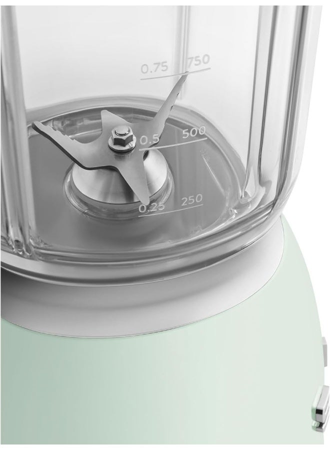Smeg BLF03PGUK, Retro 50's Style Jug Blender with Stainless Steel Blades, 4 Speed Settings and 3 Pre-set Programs, 1.5 Litre, 800W, Pastel Green, 1 Year Warranty 1.5 L 800 W BLF03PGUK pastel green - Image 5