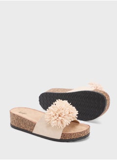Ginger Oversized Floral  Flat Sandal  - Image 4
