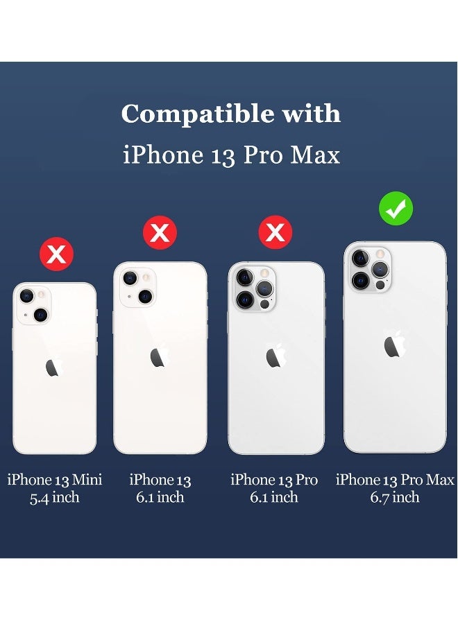 DUSALA iPhone 13 Pro Max Clear Magnetic Cover Mag Safe Compatible Hybrid Protective Crystal Clear Hard Back Case Shockproof Silicone Frame Slim Transparent Case for Apple iPhone 13 Pro Max  - Image 2