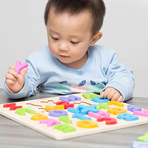 Boby Wooden Number Puzzle Toys, ABC Letter & Number Puzzle for Toddlers 3 Year Old, Preschool Learning Toys for Kids, Educational Name Puzzles Gift for Boys and Girls - Image 5