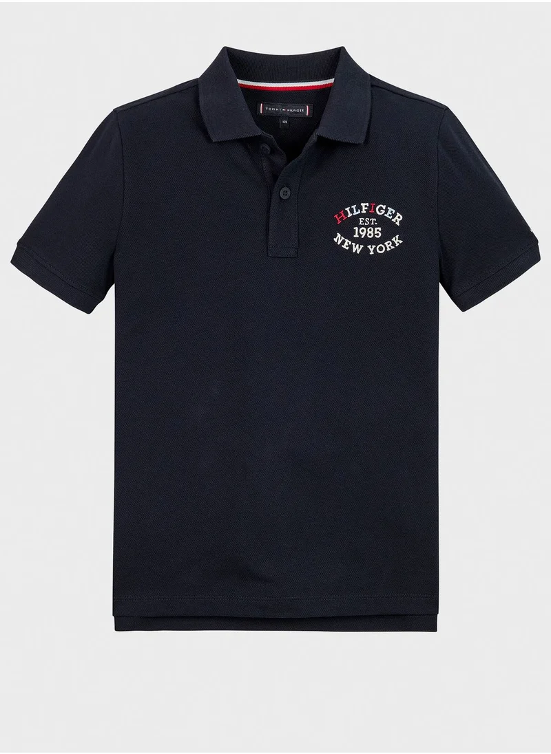 TOMMY HILFIGER Youth Logo Regular Fit Polo