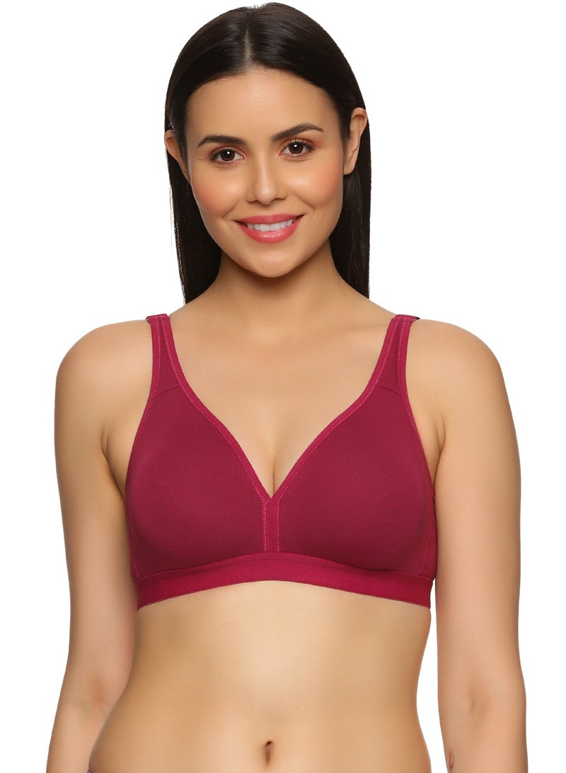 Teens Lifestyle Signature Moulded Non Wired Non Padded High Coverage Bra - Floret - Image 1