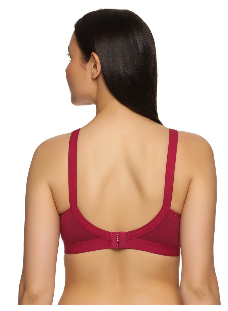 Teens Lifestyle Signature Moulded Non Wired Non Padded High Coverage Bra - Floret - Image 4
