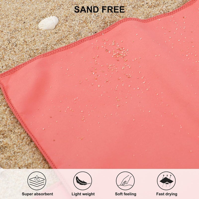 Rainleaf Microfiber Towel,Brick Red,40 X 72 Inches - Image 5