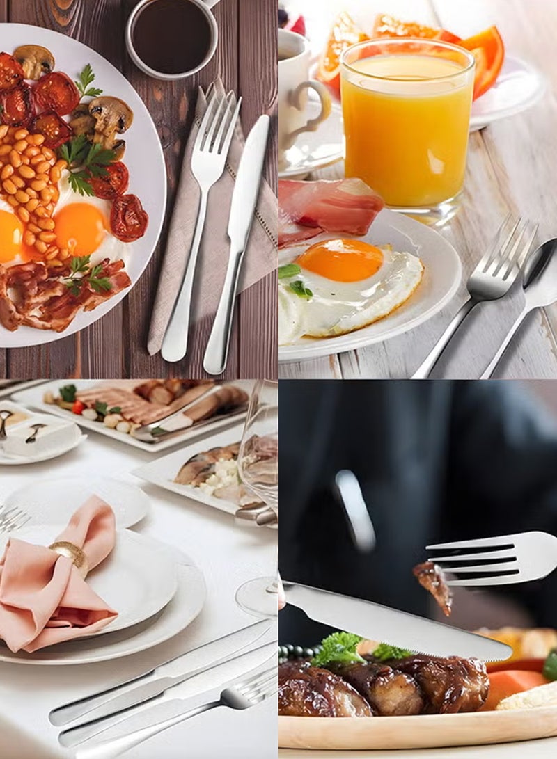 NextWave Cutlery Set 24 Pieces Tableware Set with Holding Stand Flatware Set with Knife Fork Spoon - Perfect For Home Hotel Restaurant & More - Image 3