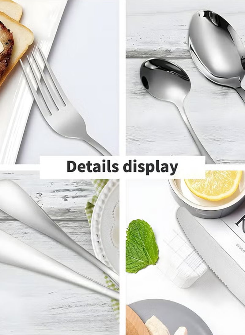 NextWave Cutlery Set 24 Pieces Tableware Set with Holding Stand Flatware Set with Knife Fork Spoon - Perfect For Home Hotel Restaurant & More - Image 4