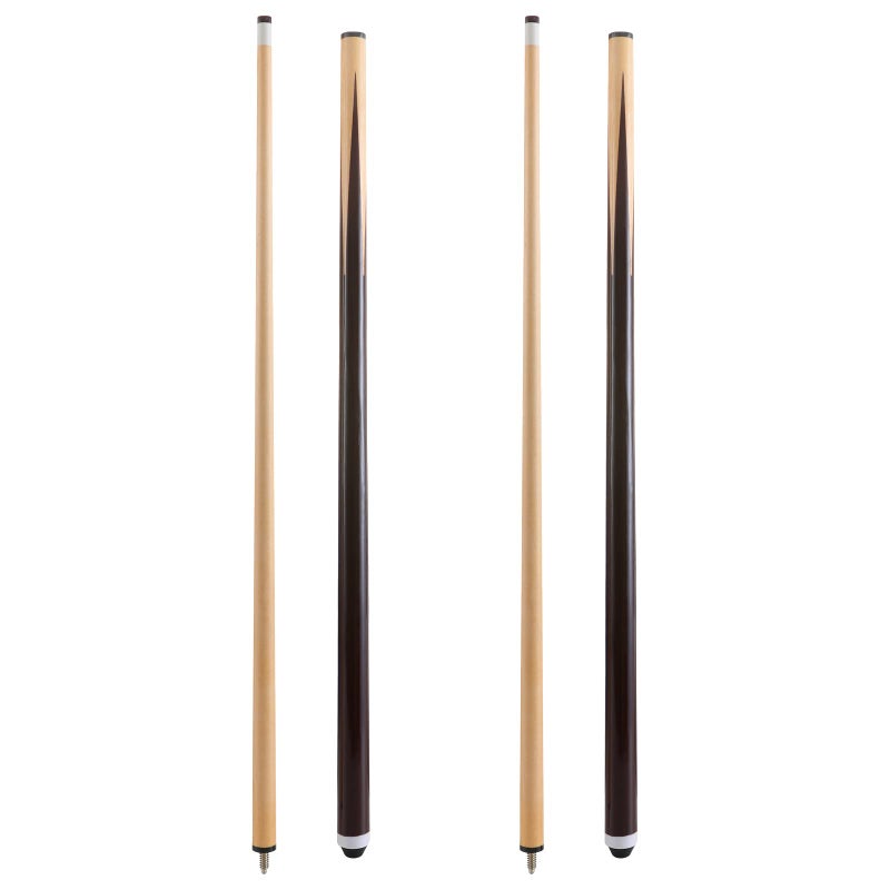 HMQQ Pool Cue Stick/Billairds cue Stick Pool Stick 58" Set of 2/Set of 4 /Set of 4 20OZ, 48" Set of 2/ Set of 4, with Different Weight/Size/Quantity (48" Set of 2) - Image 1