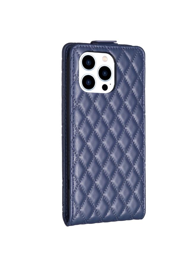 S-TOP Case For iPhone 16 Pro Max Diamond Lattice Vertical Flip Leather Phone Case - Image 4
